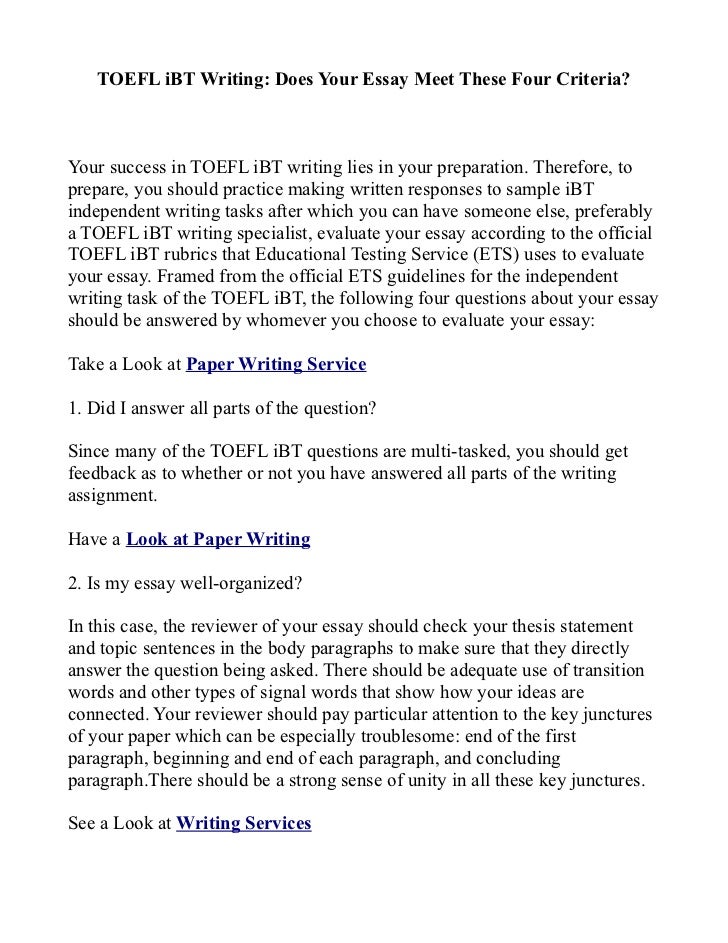 toefl integrated writing practice examples